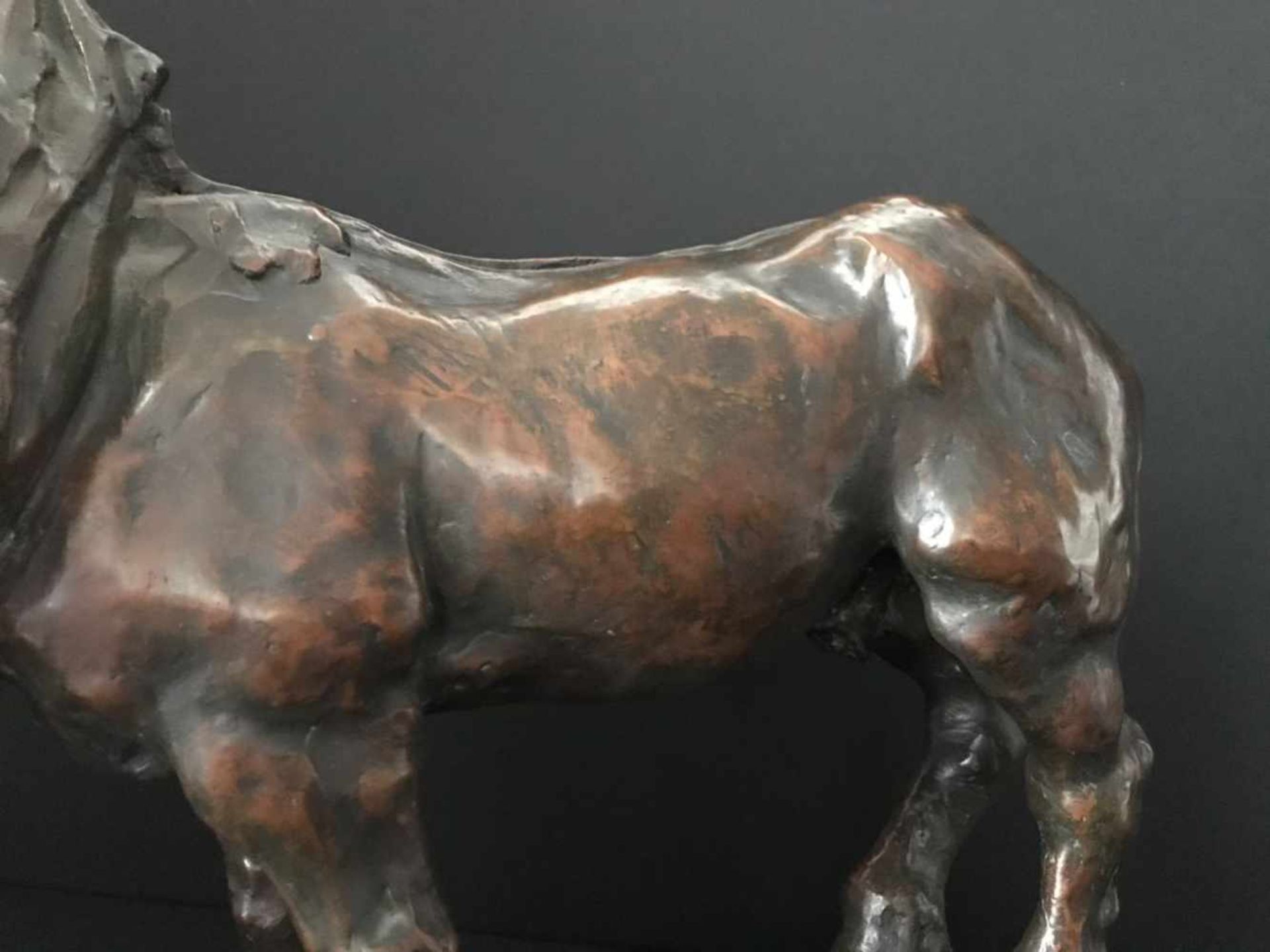 José CARDONA (1878-1923)Patinated plaster Horse43 x 37 x 20 cm - Bild 3 aus 8