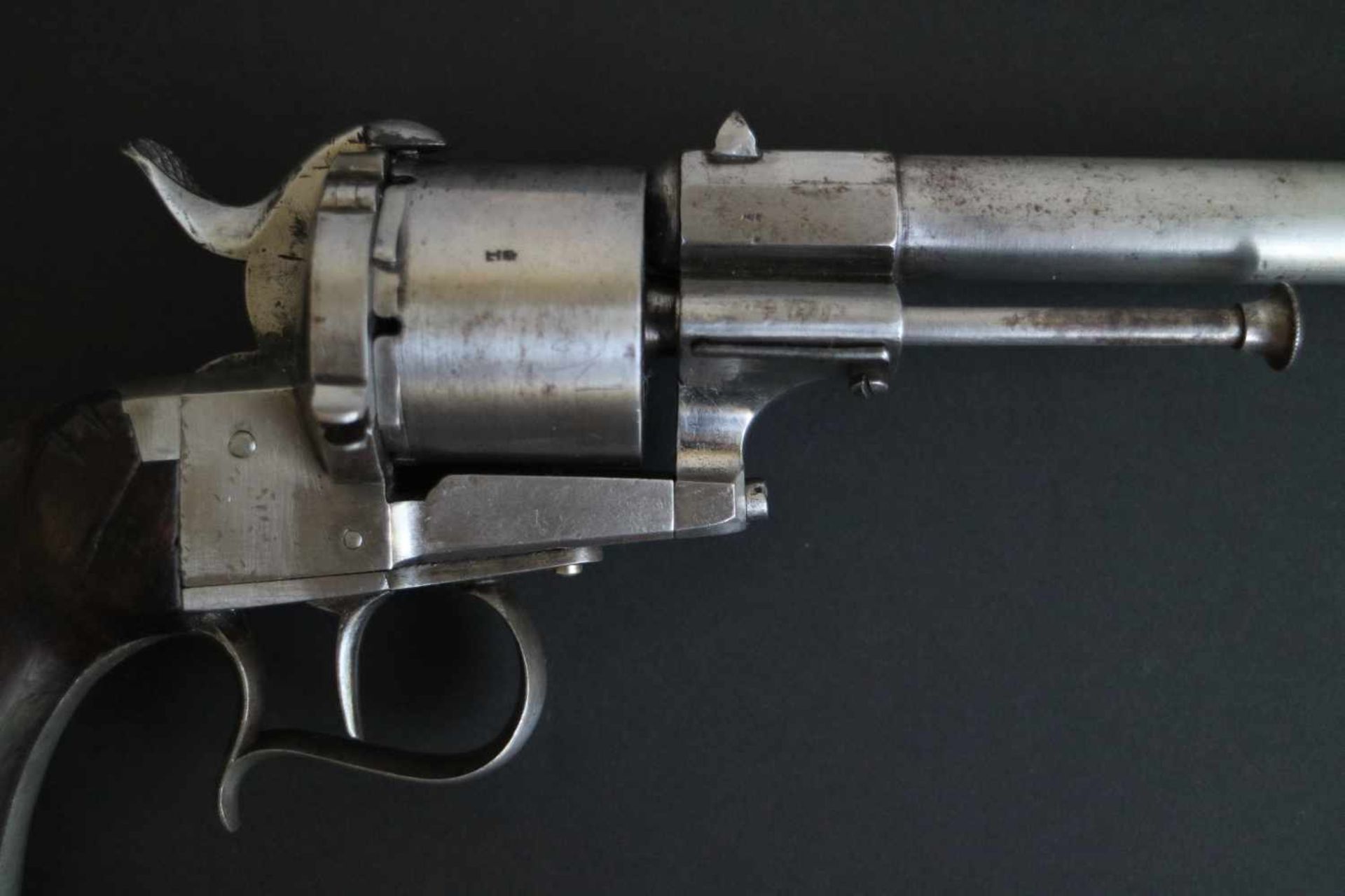 French military penfire revolverSigned E. LefaucheuxL 30 cm - Bild 4 aus 5
