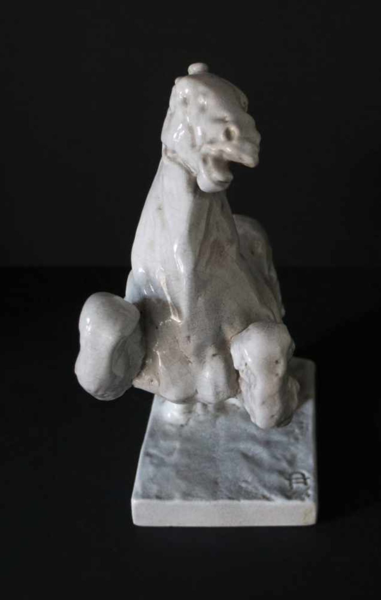 Domien INGELS (1881-1946)Ceramic horse monogramH 33 cm - Bild 3 aus 6