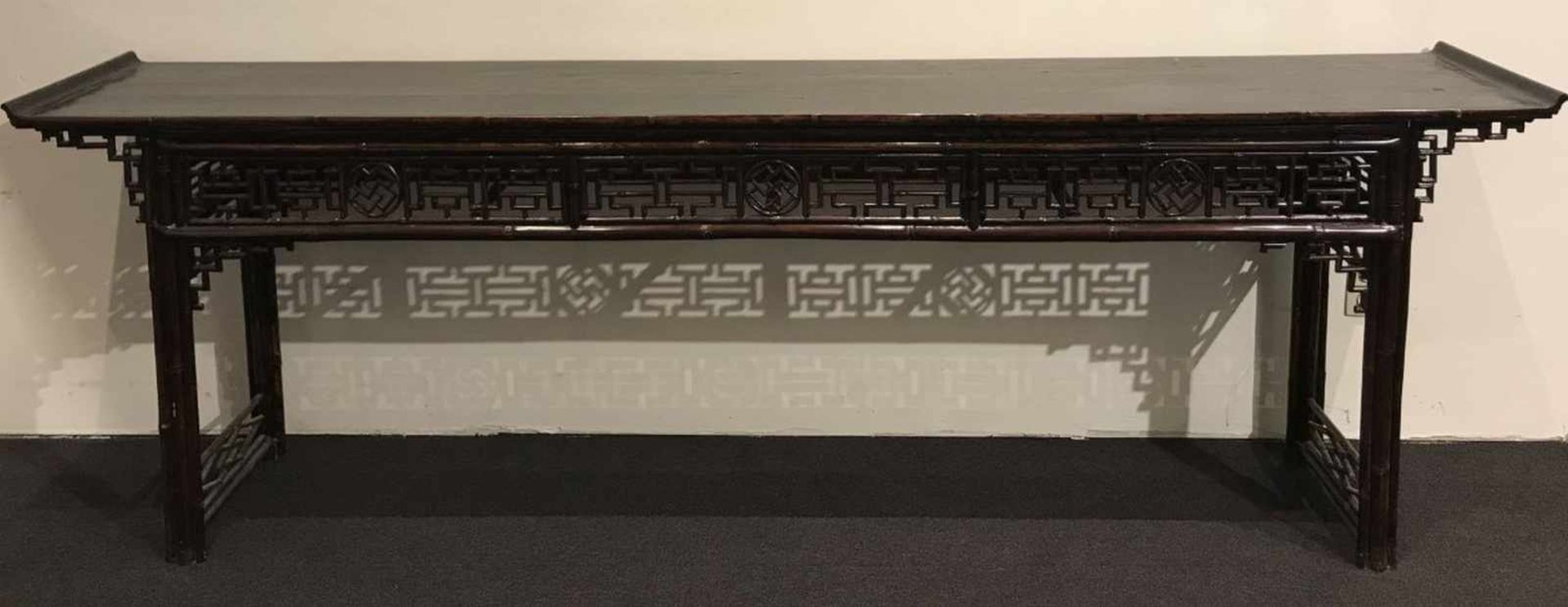 Altai table North China (Shanxi province)19th century Qing dynasty Bamboo, northern elm ("yumu"),