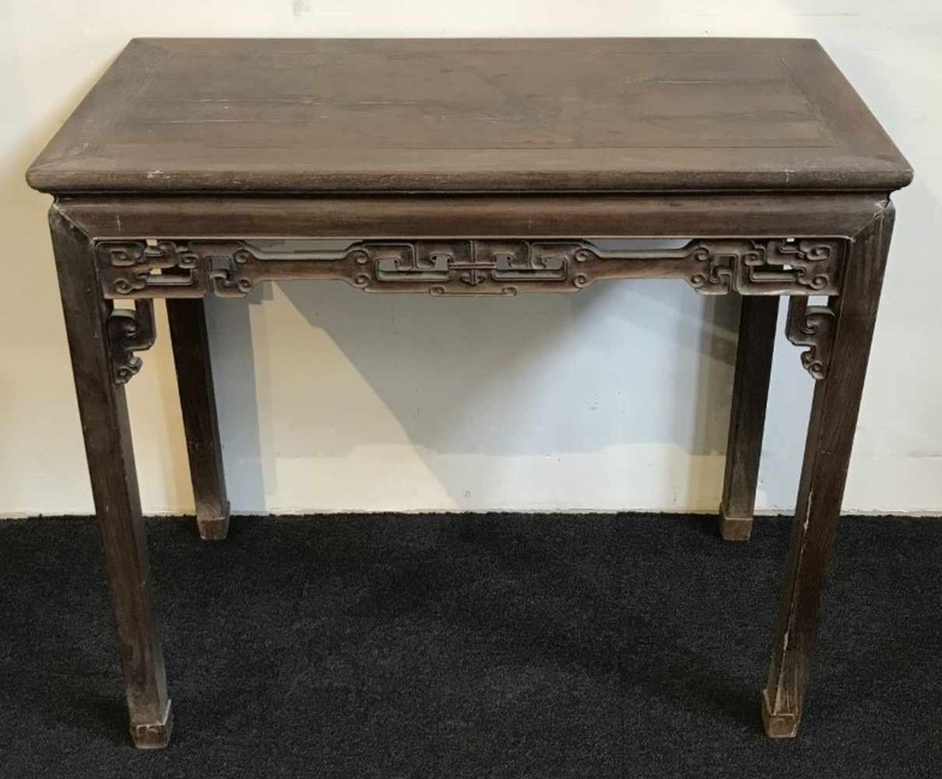 Sidetable South China, Canton19th century Qing dynasty "Blackwood" a native rosewood speciesH 86 W