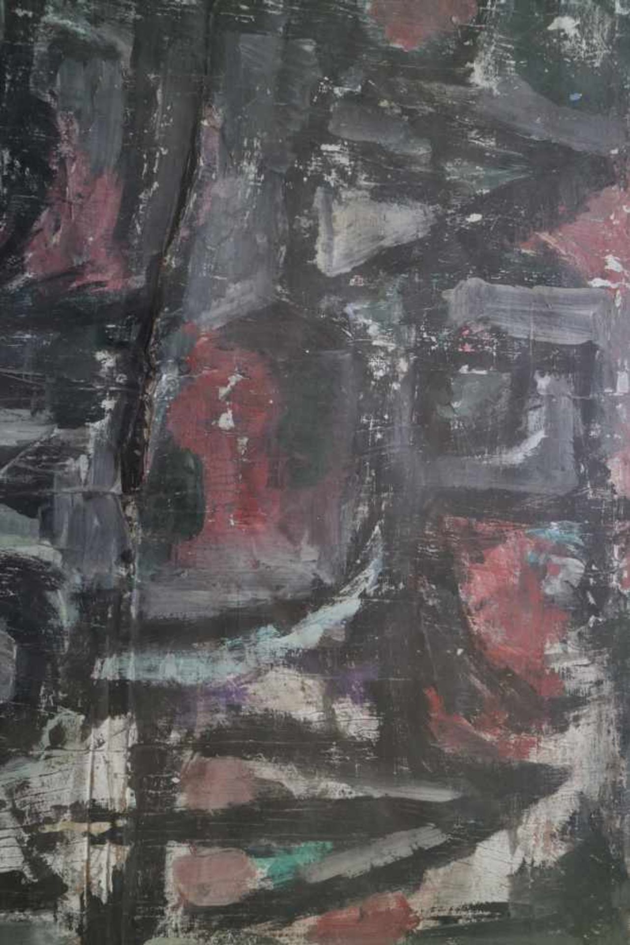 Jan SCHOONHOVEN (1914-1994)Oil on paper 'Dark composition' Signed and dated 2 Nov. '7448 x 59 cm - Bild 8 aus 8