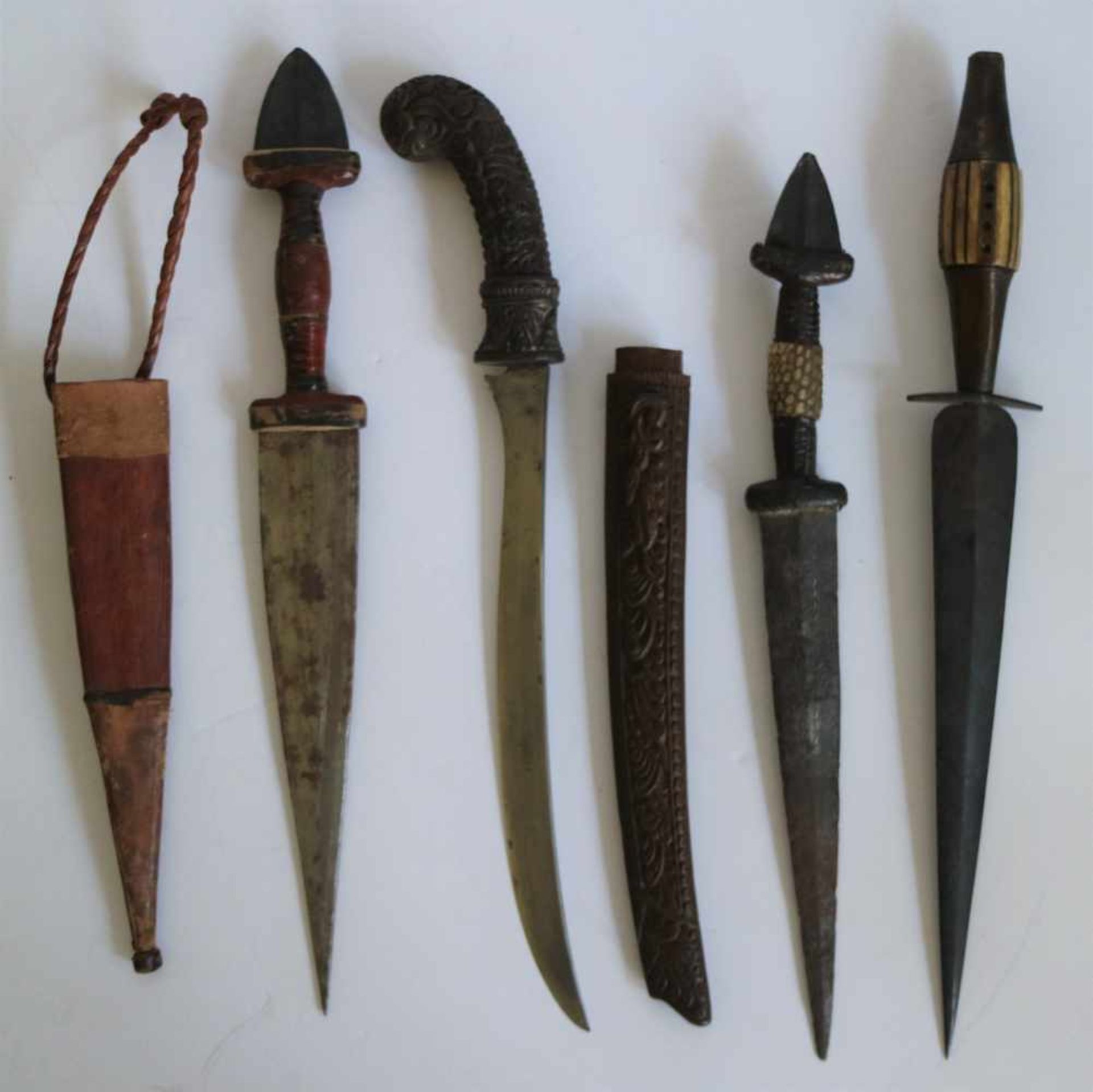 Lot of 4 daggers Asian and North Africa