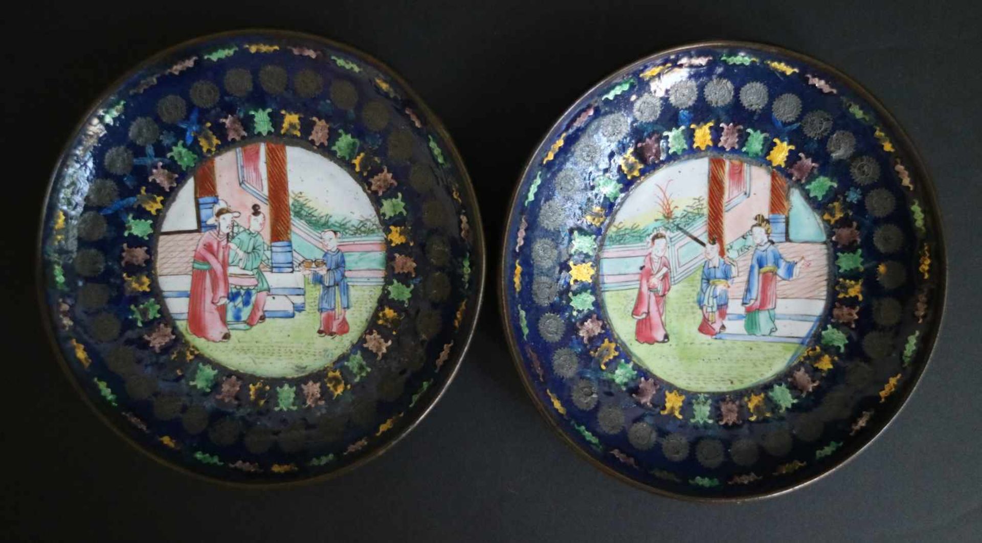 Chinese enamelled cups and saucers (2) - Bild 5 aus 6