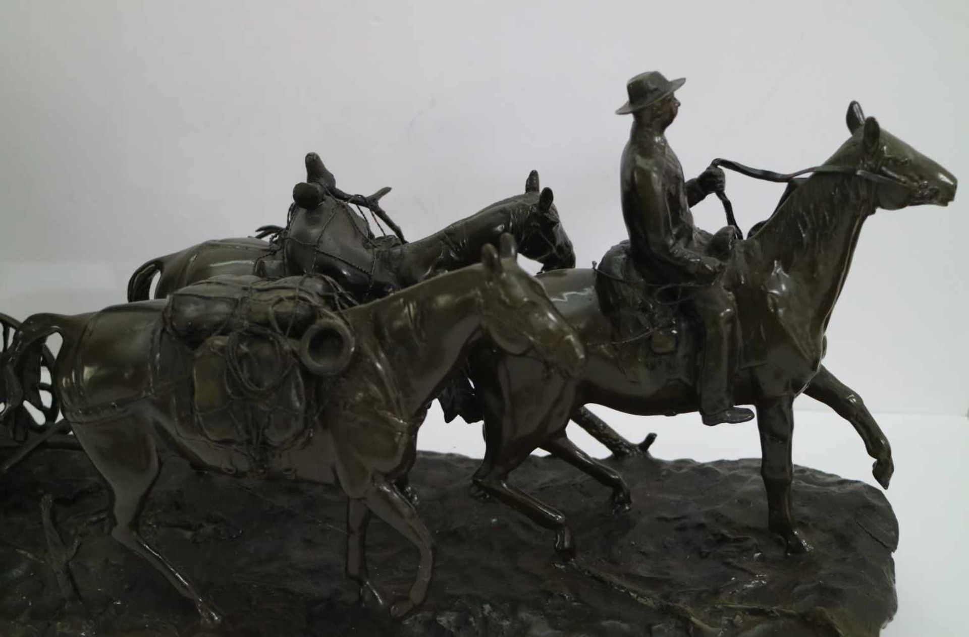 Bronze carriage with horses - Bild 4 aus 6