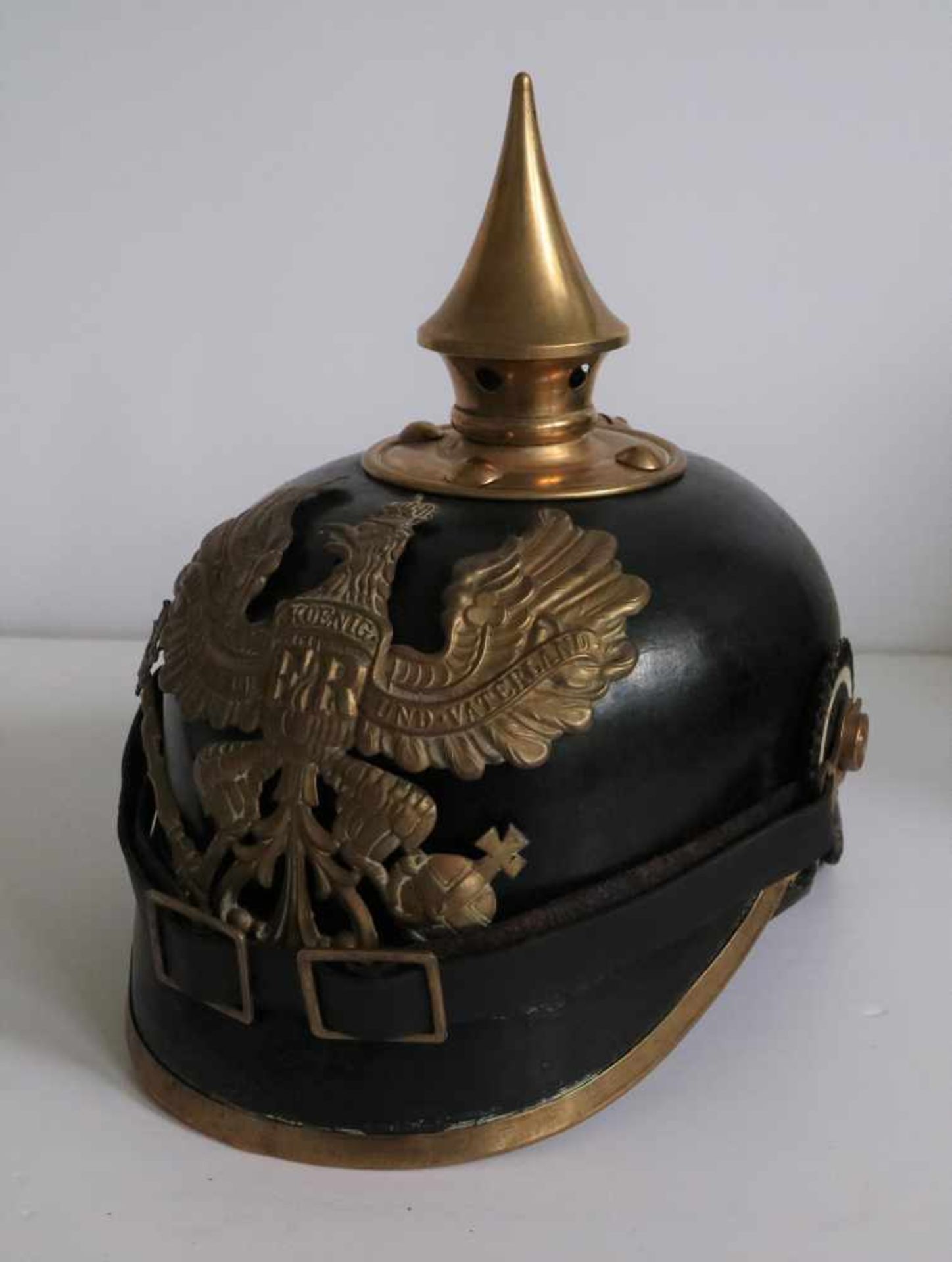 German pin helmet Prussia troop mod 1895