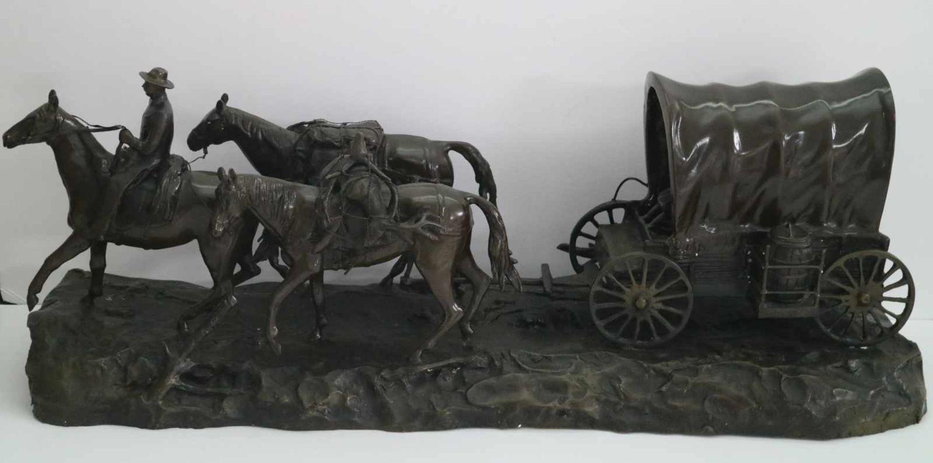 Bronze carriage with horses - Bild 5 aus 6