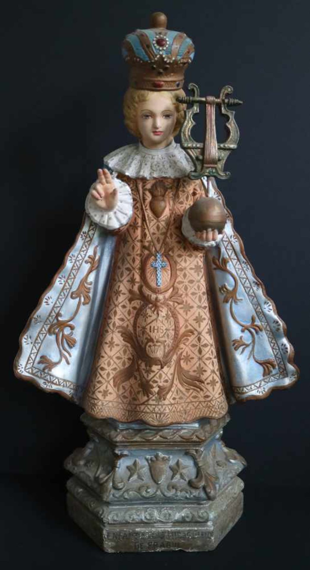 Hand painted plaster statue