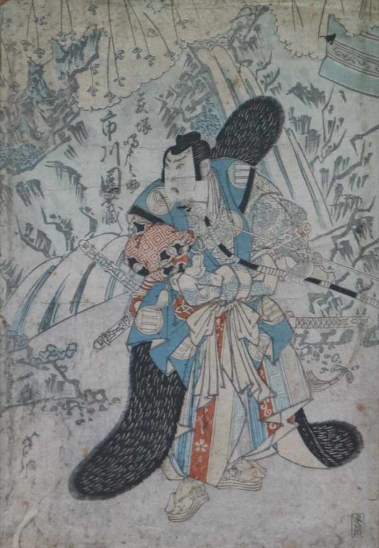 Lot of 3 Japanese prints 19th century - Bild 4 aus 4