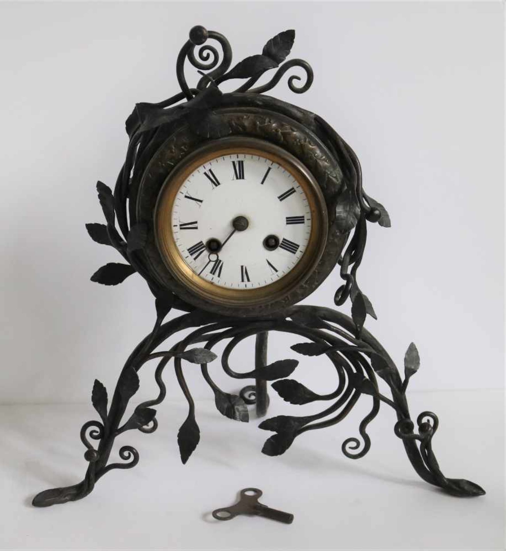 Art Nouveau clock in ironwork