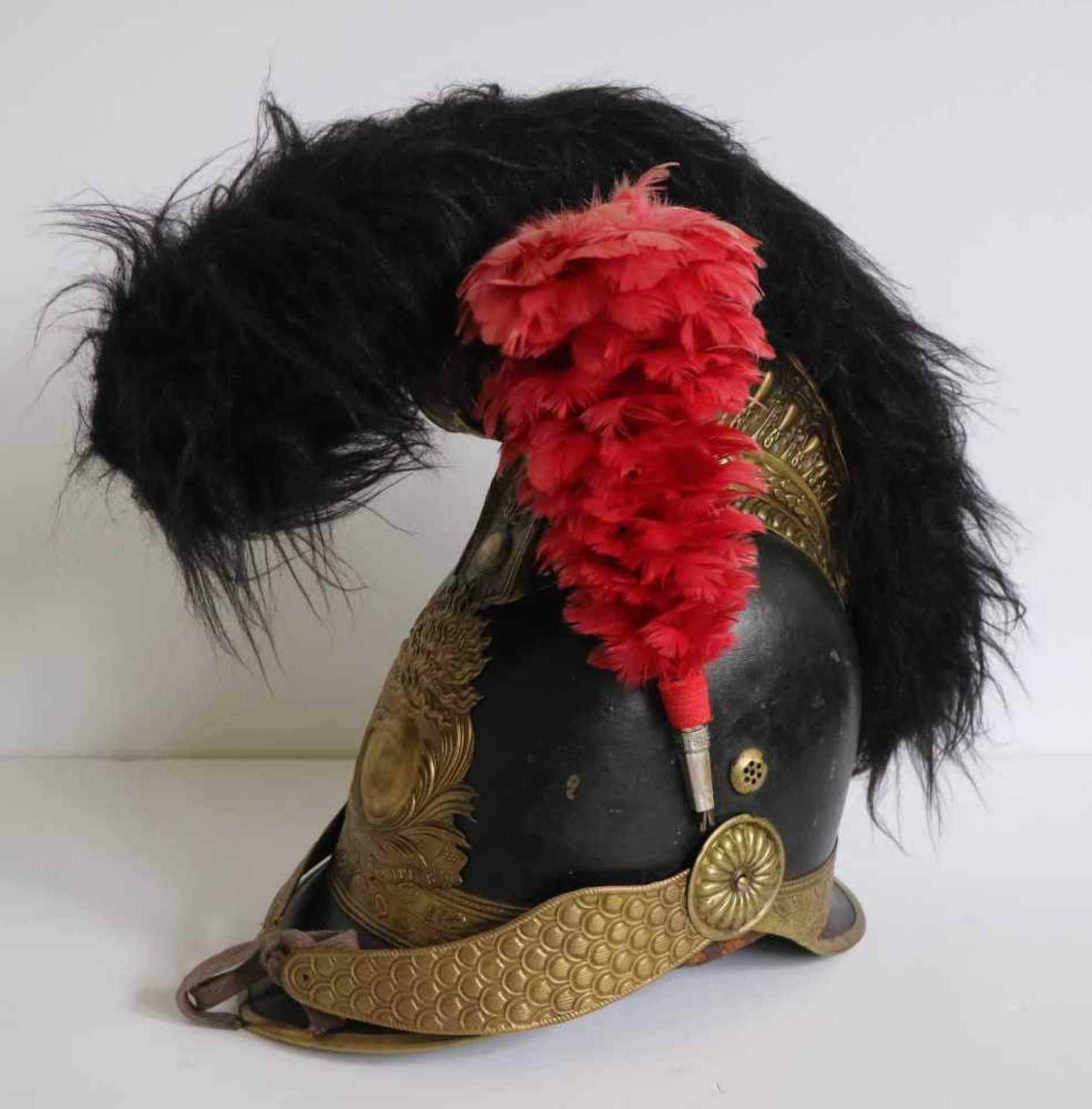 French 19th century pompier helmet
