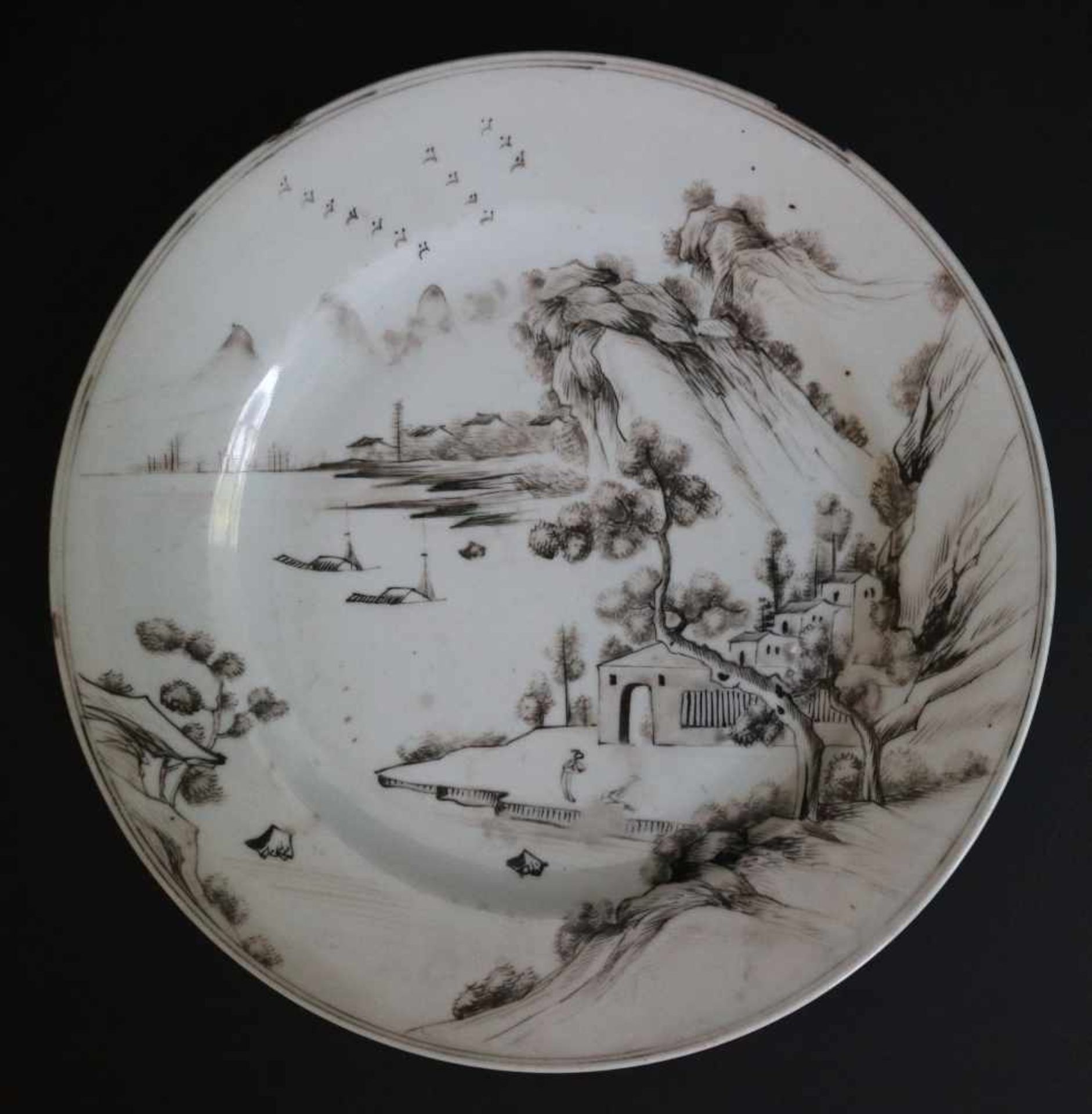 3 Chinese plates, 18th century - Bild 6 aus 7