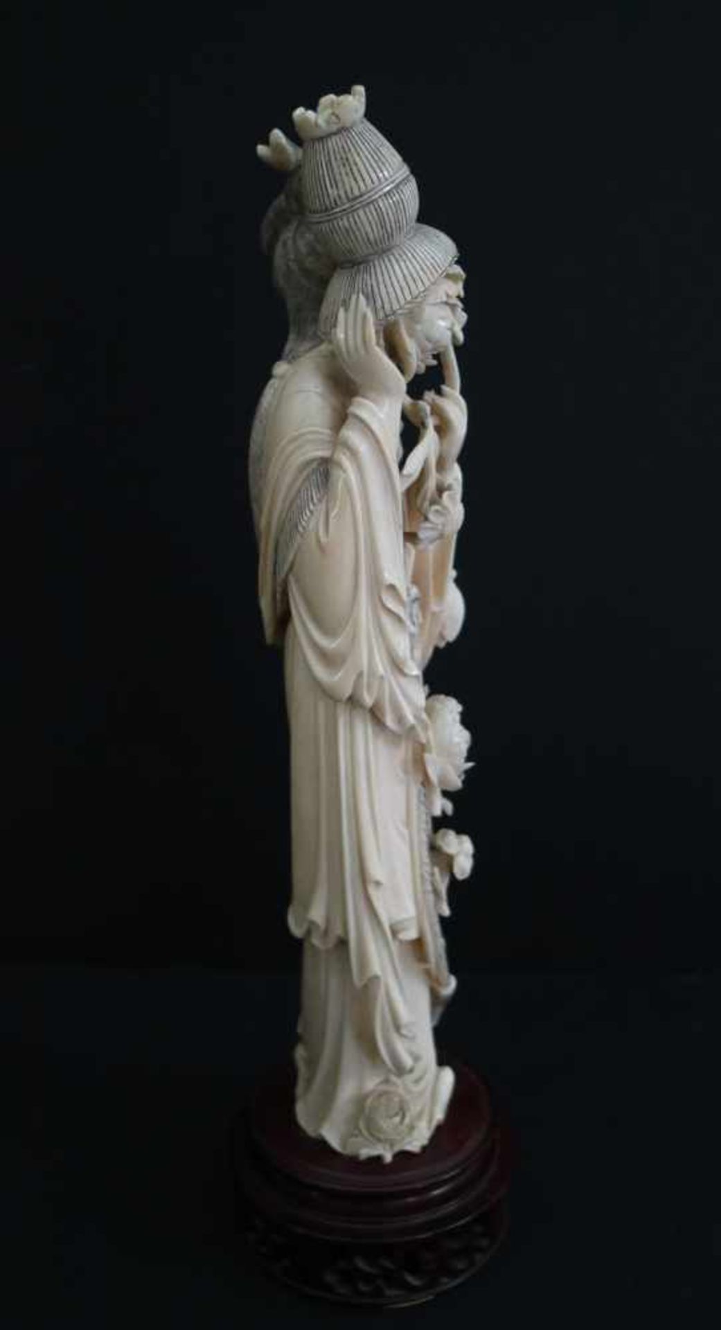 Japanese ivory Lady circa 1900 - Bild 4 aus 4