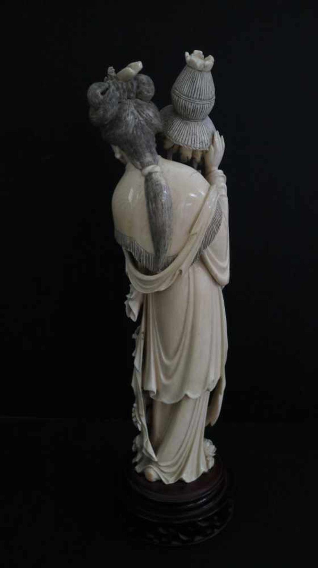 Japanese ivory Lady circa 1900 - Bild 3 aus 4