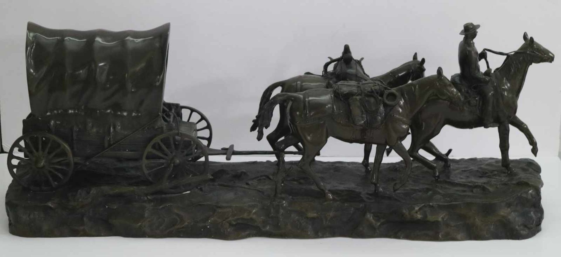 Bronze carriage with horses - Bild 3 aus 6