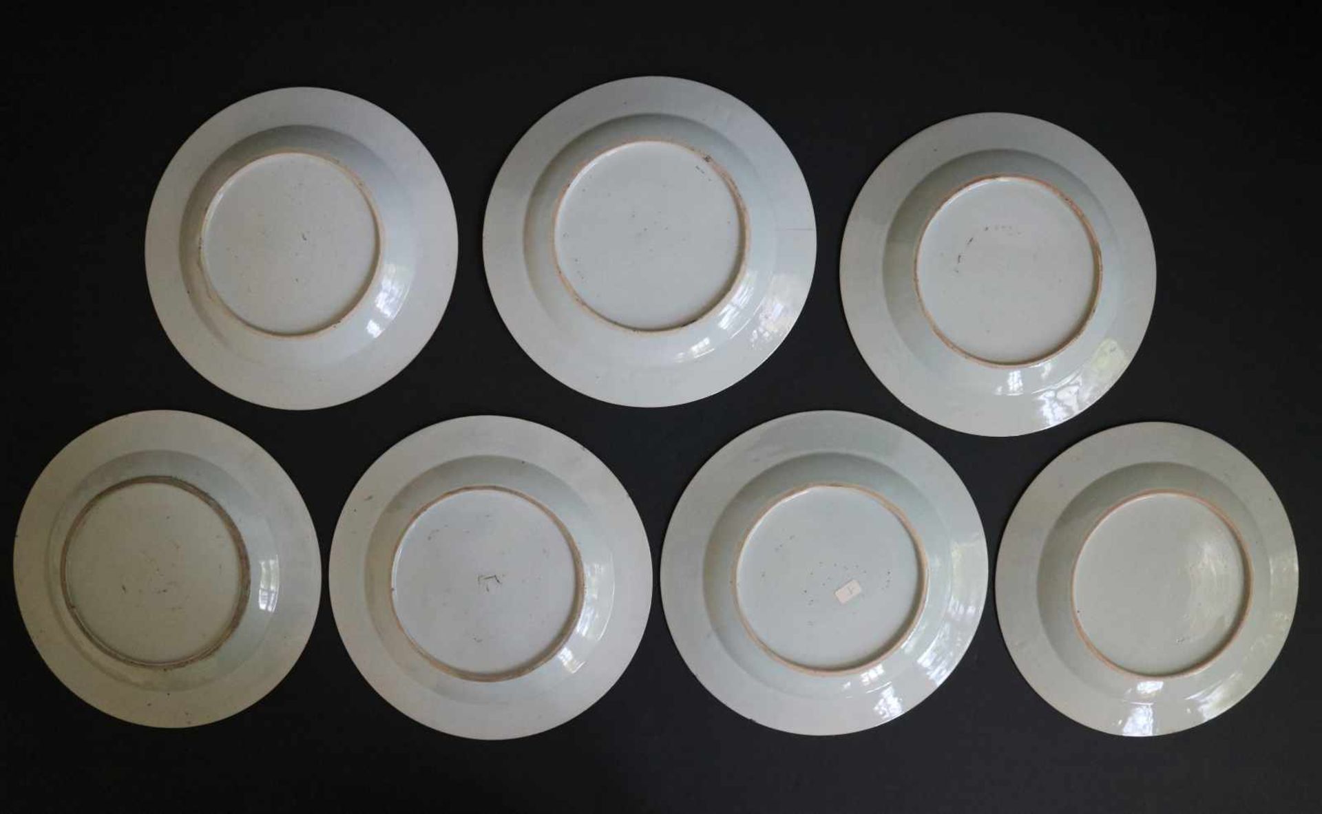 Lot of Chinese plates, blue and white - Bild 2 aus 2