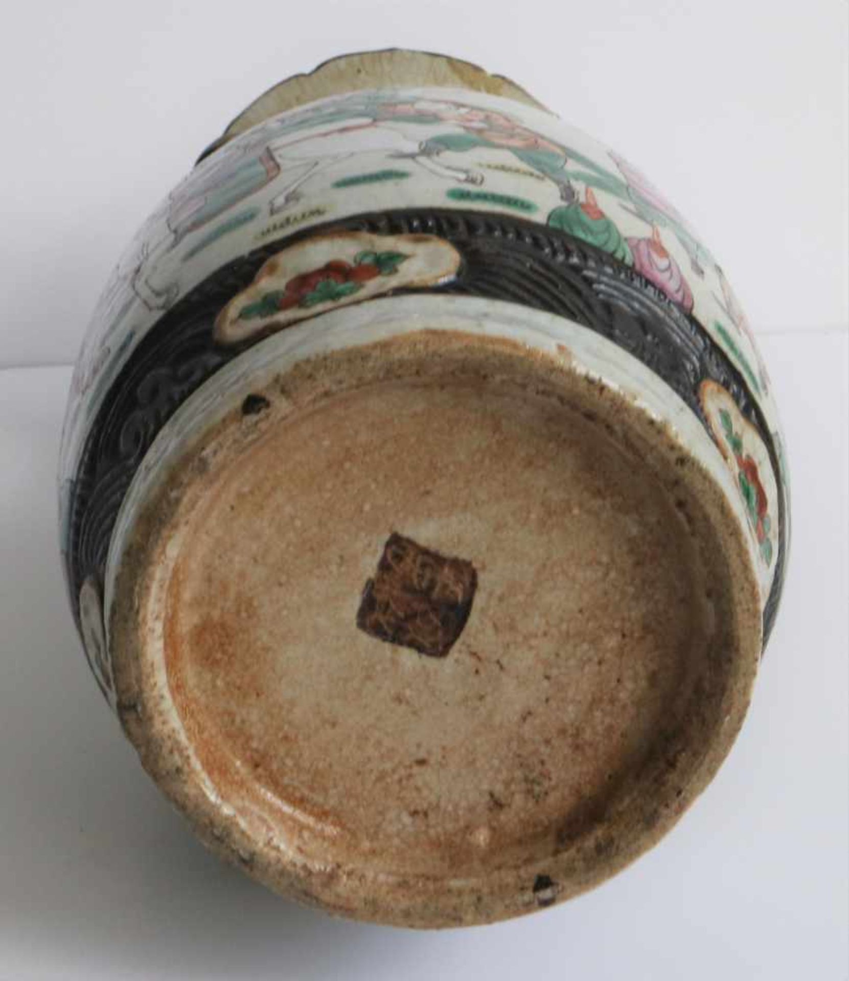 Chinese porcelain Nankin vase, vase around 1900 and vase 20th century H 33,5, 42,5 en 43 cm - Bild 5 aus 13