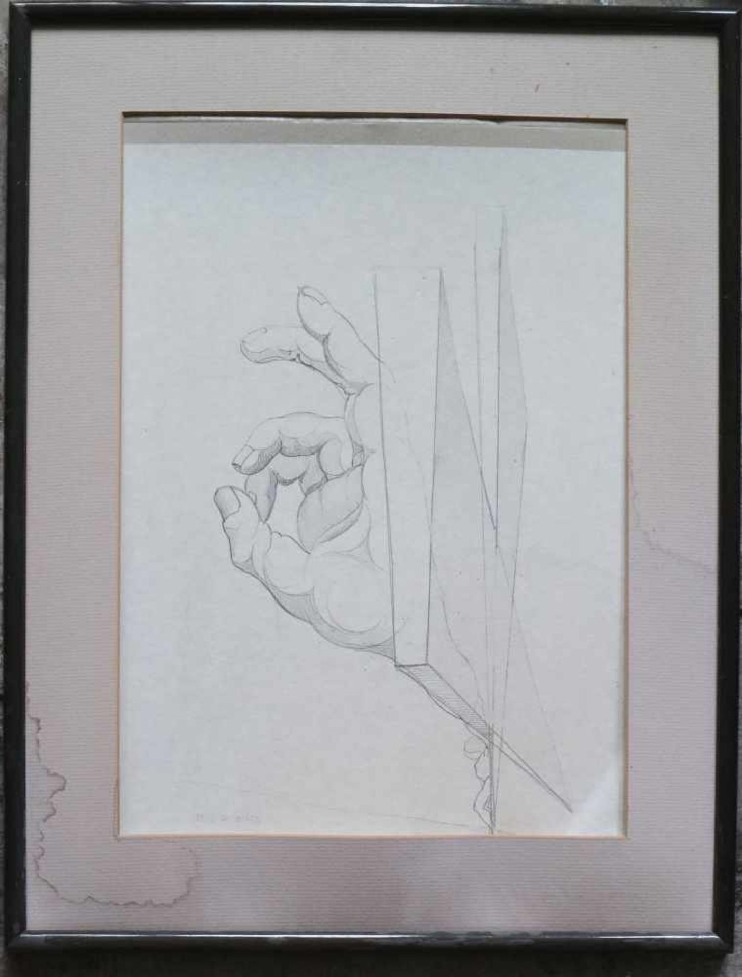 Félix DE BOECK (1898-1995) pencil drawing Hand 30 x 43 cm - Bild 2 aus 3