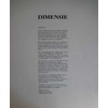 Art album Dimension Art album with 10 lithographs by Fred Bervoets, Jan Burssens, Serge Vandercam,
