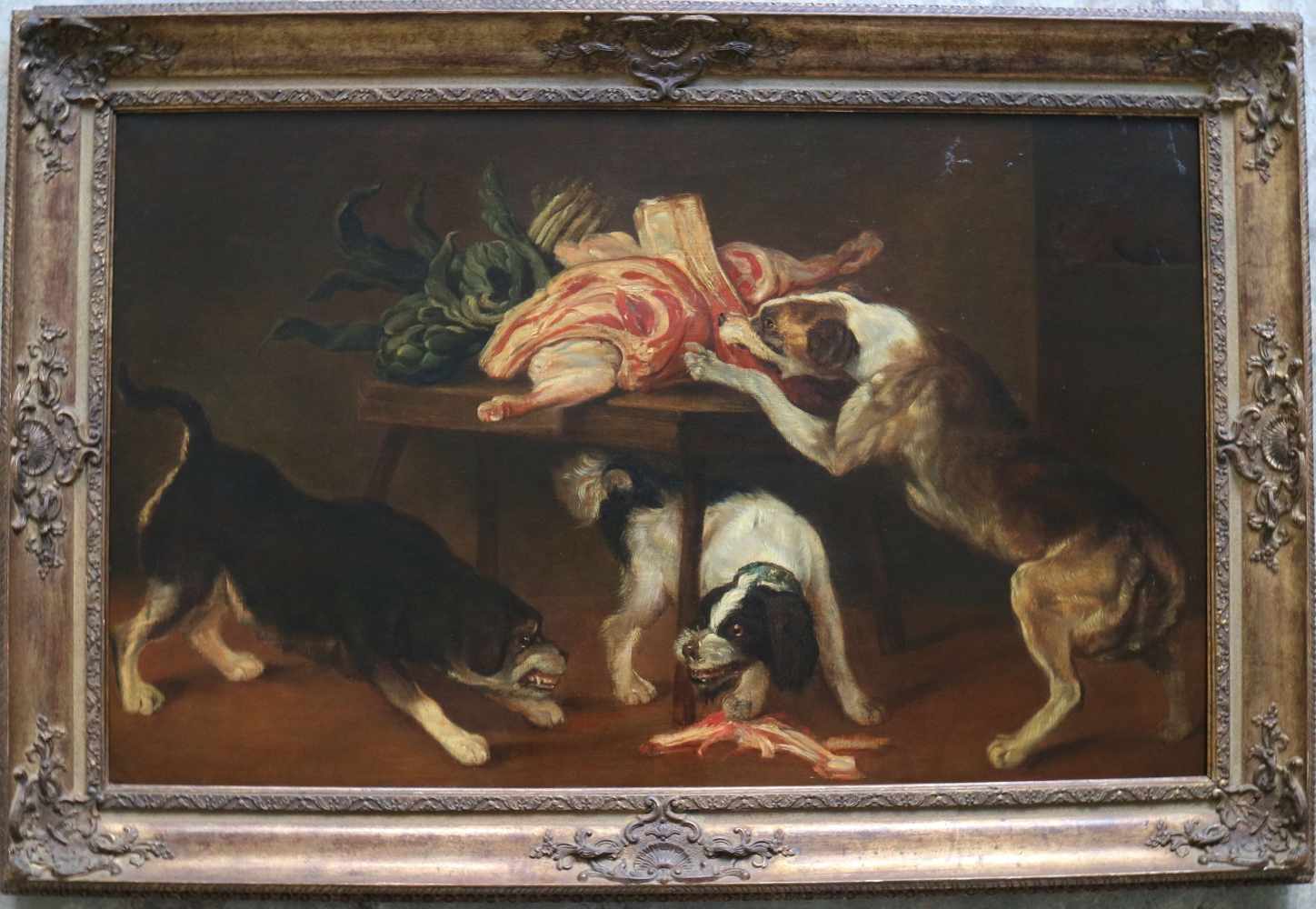 Frans SNYDERS (1579-1657) (atelier) oil on canvas Still life with the dogs signed 141 x 86 cm - Image 2 of 7