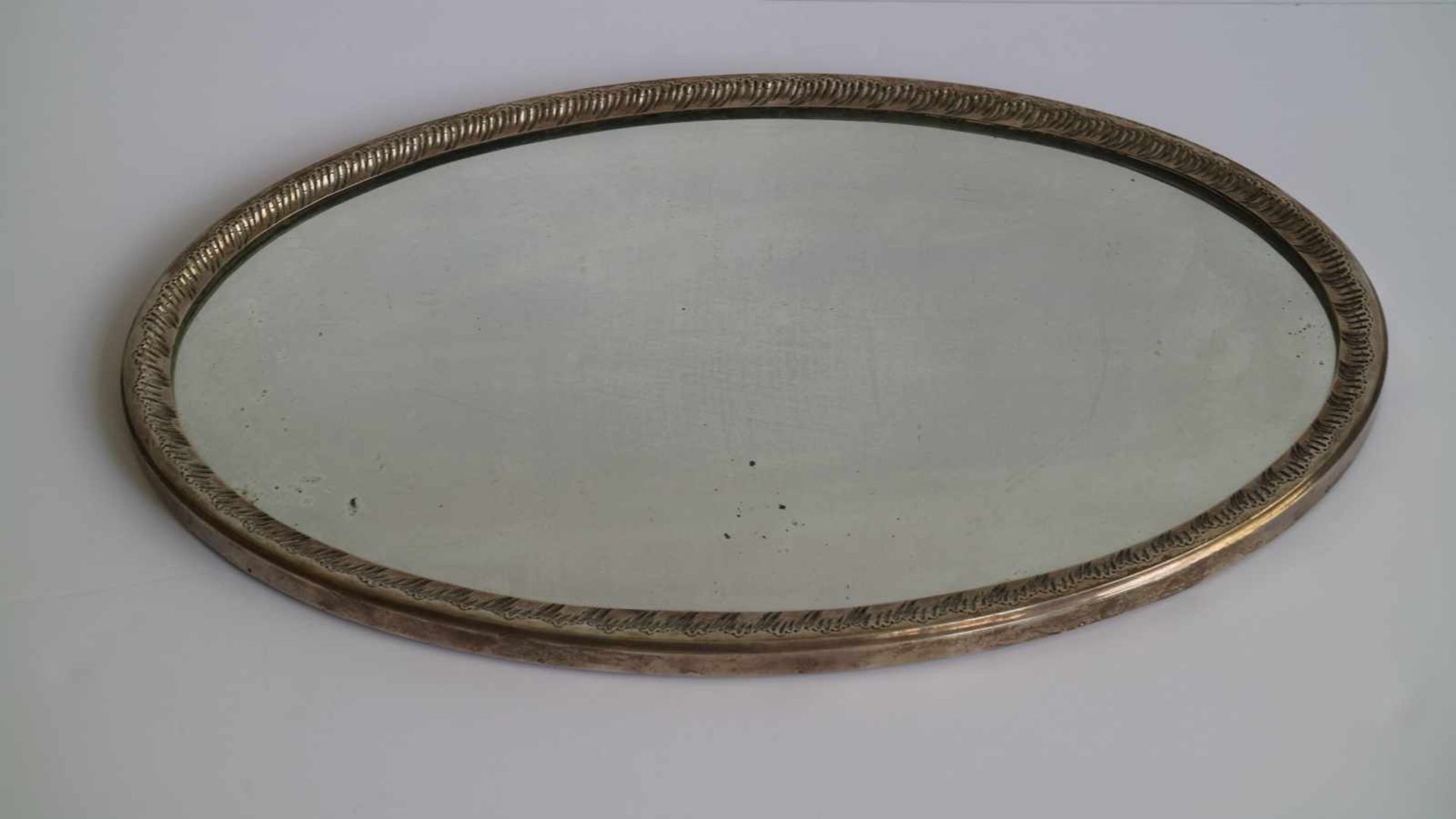 Delheid tray silver platter with mirror glass (Delheid) + silver plated dish, bowl and spoon 51 x - Bild 4 aus 4