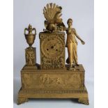 Charles X clock ormolu bronze H 47 cm pendulum is missing