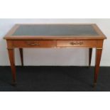 Ladies desk with leather top B 127 D 70 H 76 cm