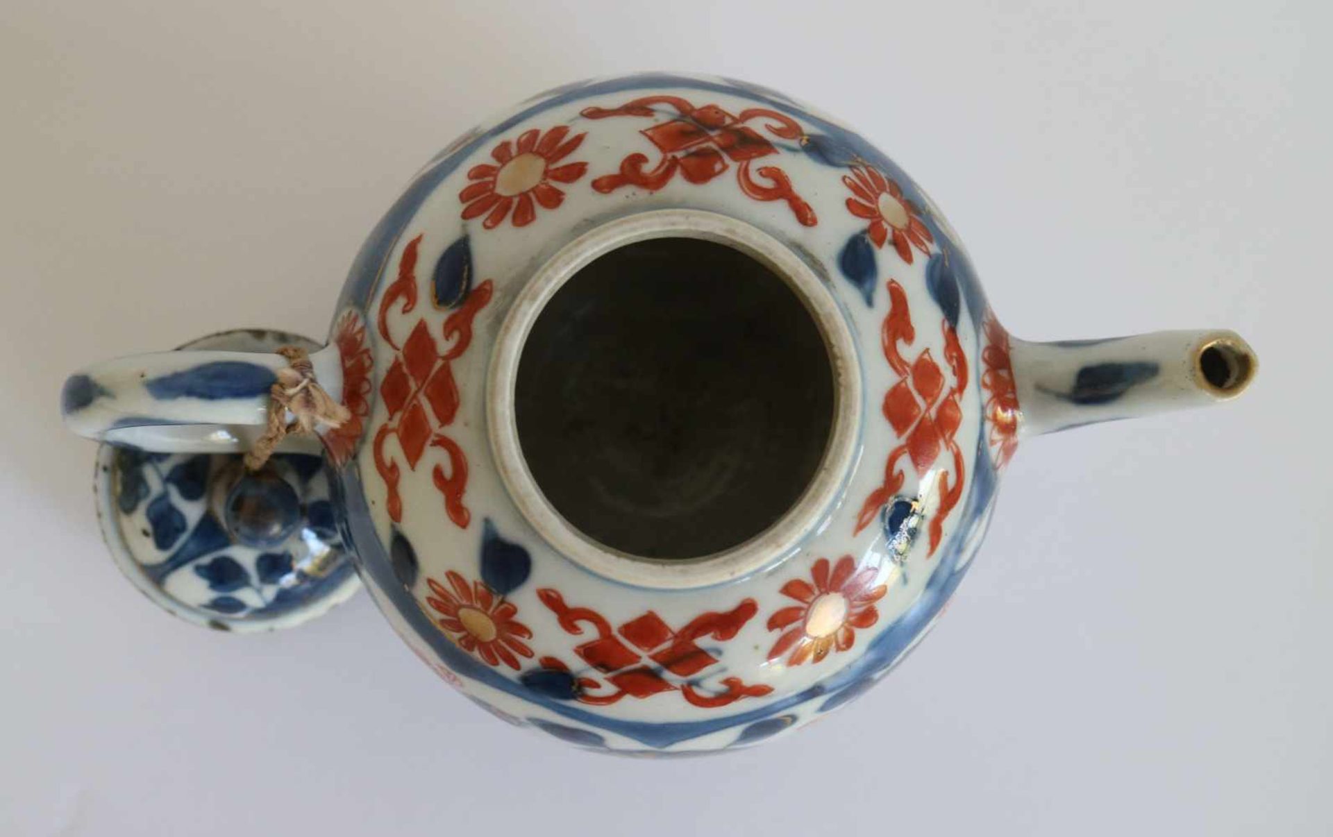 Chinese teapot Imari H 9,5 B 14,5 cm - Bild 6 aus 7