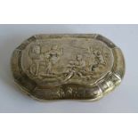 18th century gold-plated silver snuff box Re-engraved in the 19th century, Germany 7,5 x 5 x 2 cm