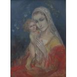 Karel VAN BELLE (1884-1959) Oil on canvas Madonna 82 x 60 cm not signed