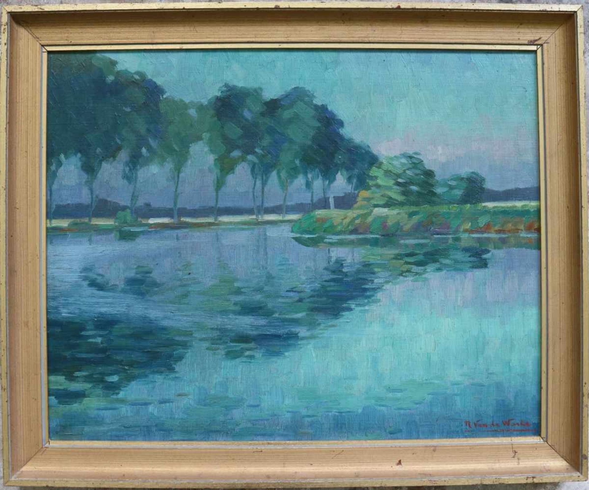 Raymond VAN DE WAELE (1894-?) oil on canvas 55 x 43 cm - Bild 2 aus 4