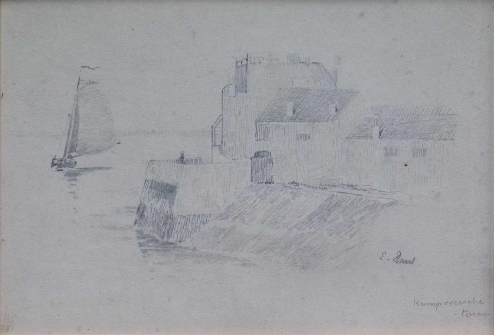 Emile CLAUS (1849-1924) drawing 19,5 x 13,5 cm