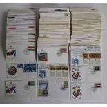 Lot Of 600 Envelopes UNO 1st day cancellation of the UNO (FDC) 16,5 x 9 cm