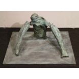 Johan TAHON (1965) Bronze sculpture 69,5 x 89,5 x 45 cm