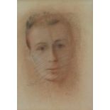 Lode SEBREGTS (1906-2002) Drawing of a boy's head + watercolor Figure 1965 23 x 33,5 en 13 x 21 cm