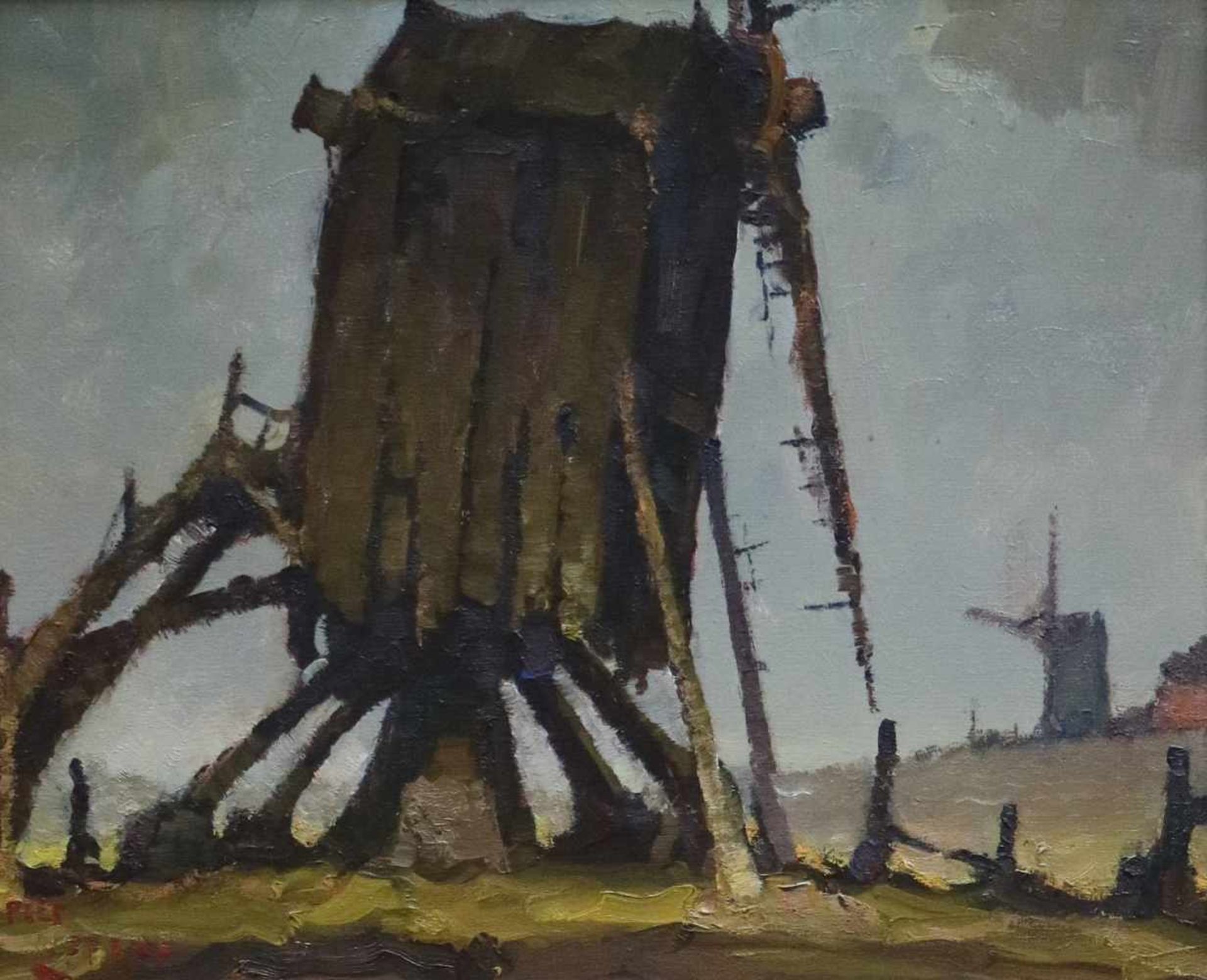 Piet LIPPENS (1890-1981) Oil on canvas Mill 50 x 60 cm
