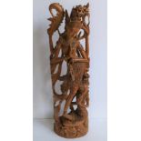 Indonesian sculpture wood H 99 cm