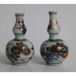 Chinese calabas vases Imari double calabas vases H 6,5 cm