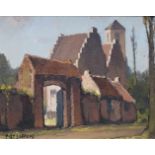 Piet LIPPENS (1890-1981) oil on canvas Ingooigem Kerckhove dated 1971 50 x 40 cm