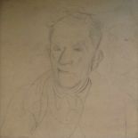 Cécile CAUTERMAN (1882-1957) drawing/sketch of a man 52 x 52 cm niet gesigneerd