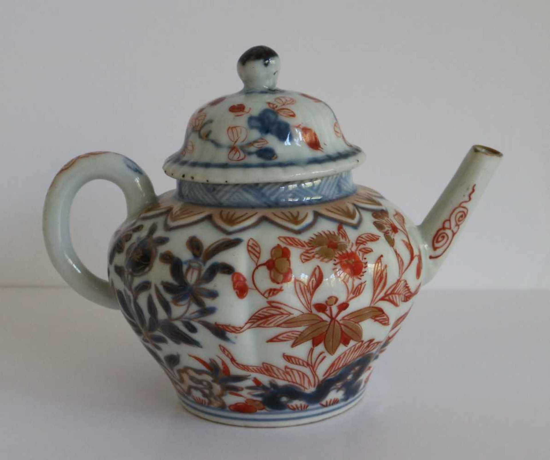 Chinese teapot Imari H 10 B 12,5 cm - Bild 3 aus 7