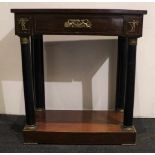 Empire side furniture acajou H 81 B 71,5 D 36 cm