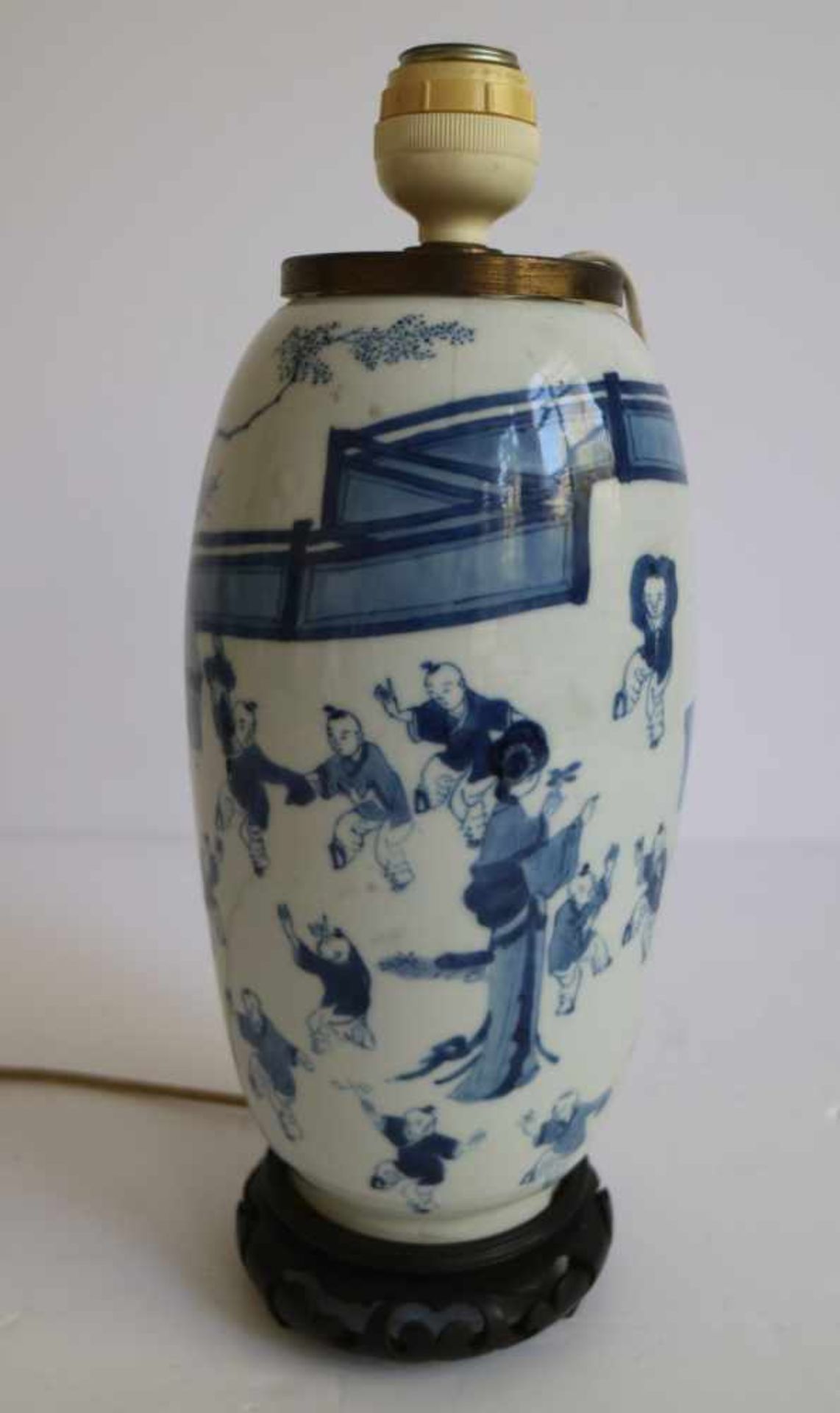 Chinese vases transformed into lampadaires H 22 en 30 cm (enkel vazen) restorations - Bild 10 aus 10