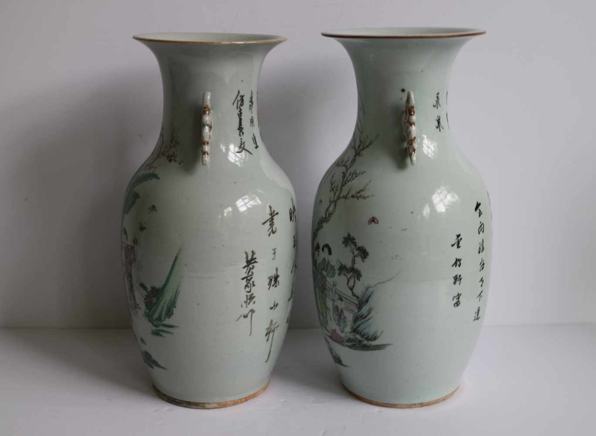 Chinese vases Chinese H 42,5 cm - Bild 2 aus 6