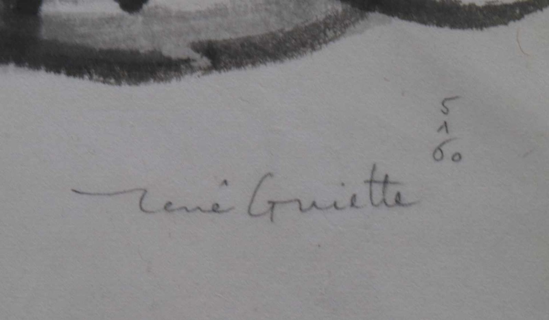 René GUIETTE (1893-1976) ink on paper Untitled, signed in pencil 90 x 60 cm - Bild 3 aus 3