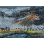 Jack GODDERIS (1916-1971) Landscape (oil work) 37,5 x 27 cm signed