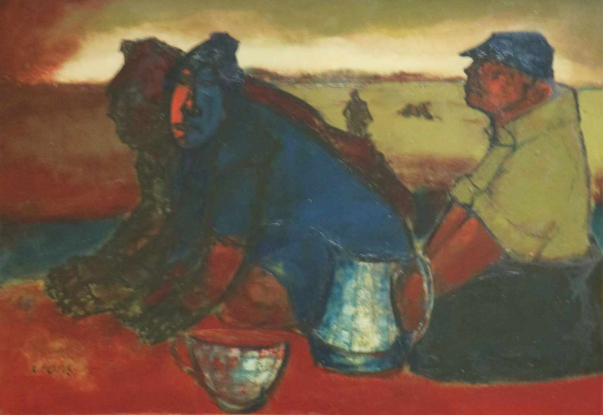 Crans oil on canvas Farmer 35,5 x 71 cm private collection / art dealer De Ryve bruges
