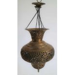 God lamp in copper L 46 cm