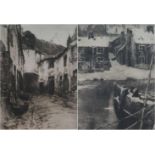 Albert BAERTSOEN (1866-1922) lot of 2 etchings 32 x 45 en 15,5 x 22 cm
