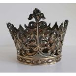 Silver Madonna Crown 19th century, 105 grams H 11 dia 13,5 cm